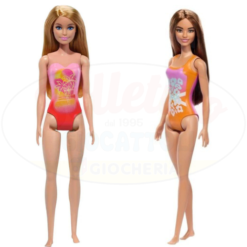Barbie Beach: Bambola con Costume da Mare - Scegli tra Bionda o Castana