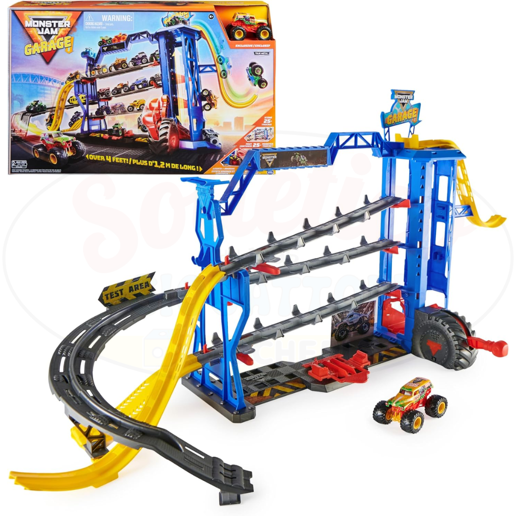 Monster Jam Garage Playset - Divertimento Epico con Acrobazie e Azione