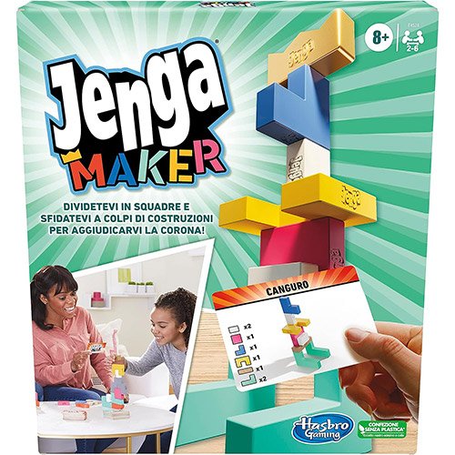 Jenga Maker - Hasbro Gaming | 23cm x 4,5cm x 26,5cm