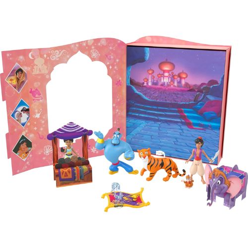 Mattel Bambole Jasmine Disney | Set Storia con 6 Personaggi