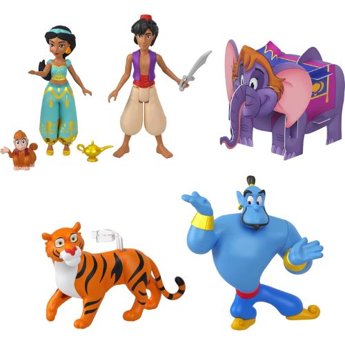 Mattel Bambole Jasmine Disney | Set Storia con 6 Personaggi