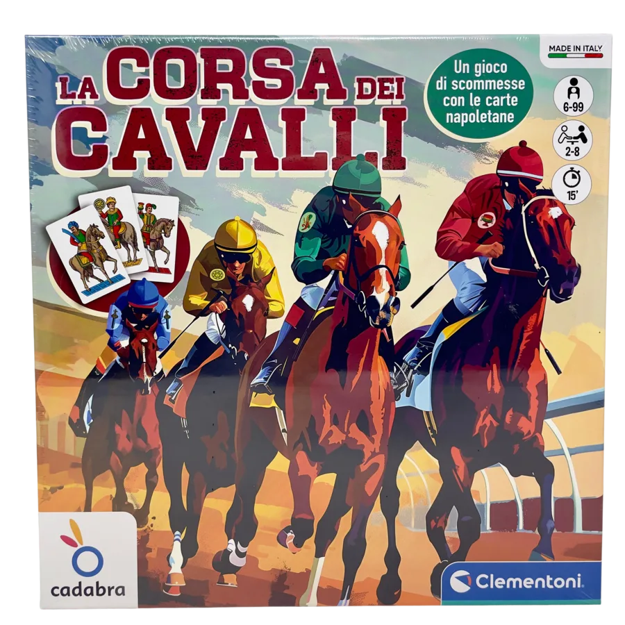 La Corsa dei Cavalli – Gioco da Tavolo - Clementoni | 30cm x 30cm x 6cm