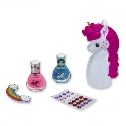 Magic Unicorn Set Make up per Bambine con Smalti e Asciugatore