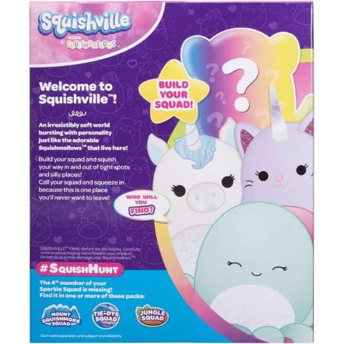 Squishville Sparkle Squad 4-Pack con Sorpresa (Squishmallows)