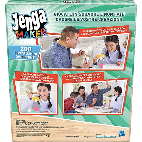 Jenga Maker - Hasbro Gaming | 23cm x 4,5cm x 26,5cm