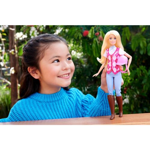 Barbie Malibu Equitazione – Bambola con Outfit e Accessori della Serie Netflix - Mattel | 8cm x 4cm x 30cm