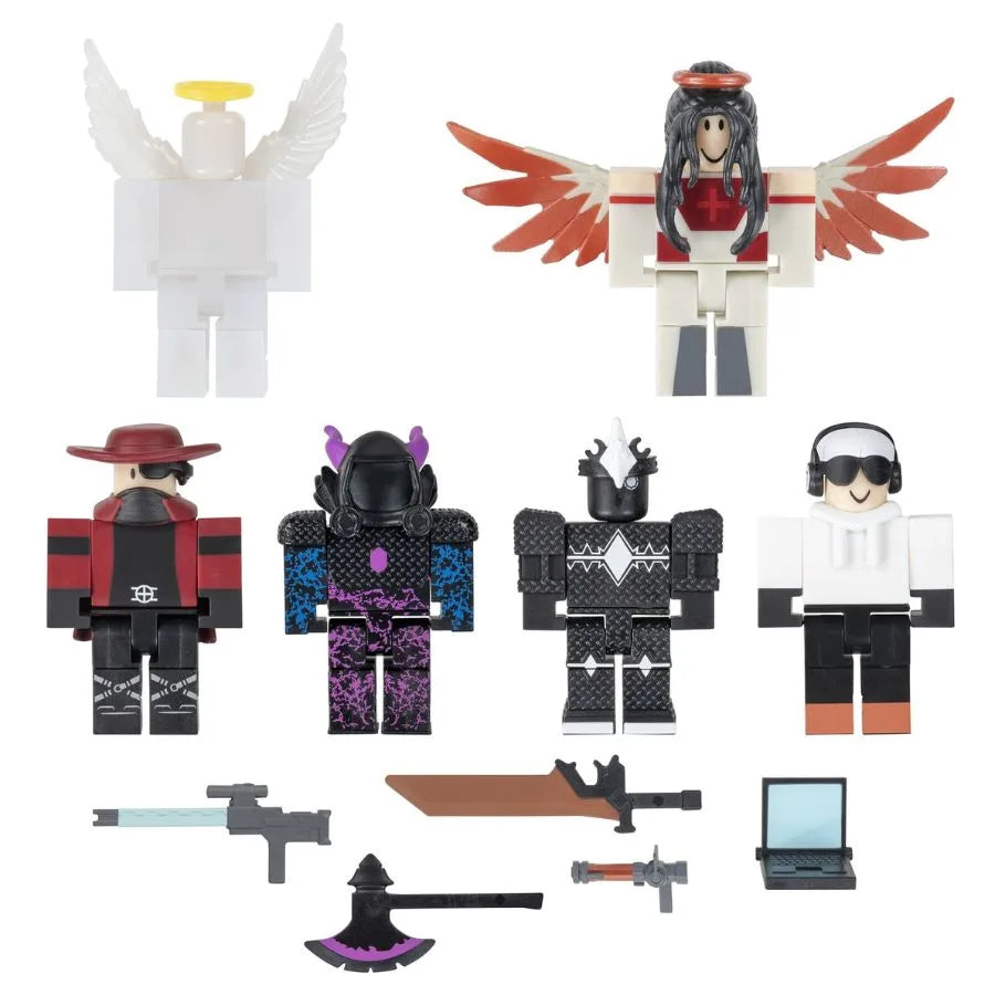 Roblox Tower Defense Cyber City – Set 6 Personaggi | 26cm x 6cm x 21cm