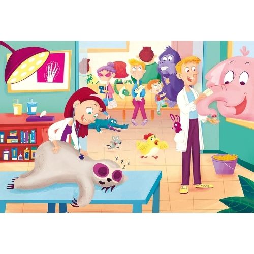 Puzzle Clementoni La Veterinaria - 60 Maxi Pezzi