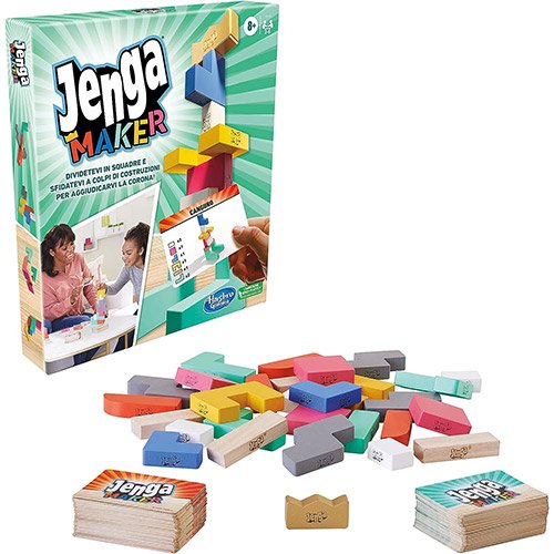 Jenga Maker - Hasbro Gaming | 23cm x 4,5cm x 26,5cm