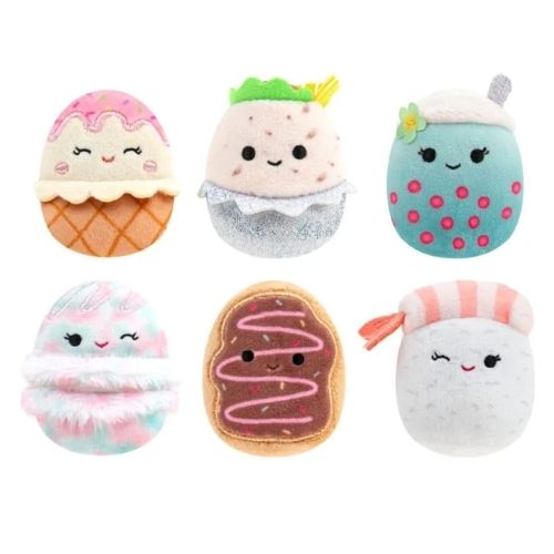 Squishmallows Varsity Squad – Set 6 Mini Peluche da Collezione