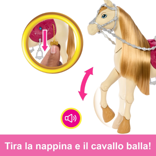 Barbie Mysteries The Great Horse Chase: Cavallo Interattivo con 20+ Suoni e Accessori