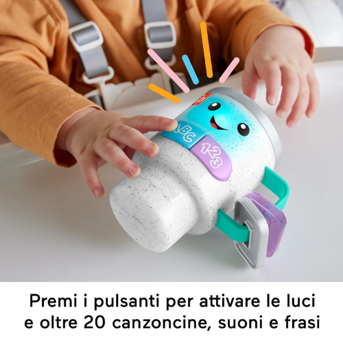 Tazza per la Colazione Fisher-Price: Impara Giocando con Musica e Numeri | 6-36 Mesi