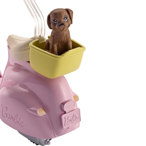 Barbie Scooter e Cagnolino: Divertimento su Due Ruote