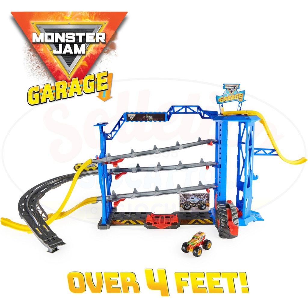 Monster Jam Garage Playset - Divertimento Epico con Acrobazie e Azione