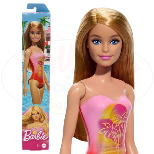 Barbie Beach: Bambola con Costume da Mare - Scegli tra Bionda o Castana