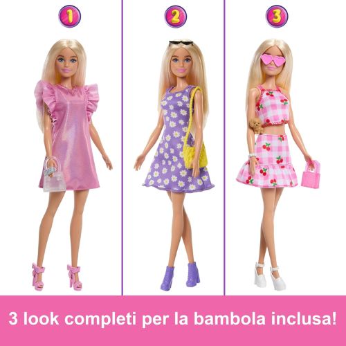 Barbie - Armadio dei Sogni: il Playset Perfetto con Bambola e 25 Accessori Moda