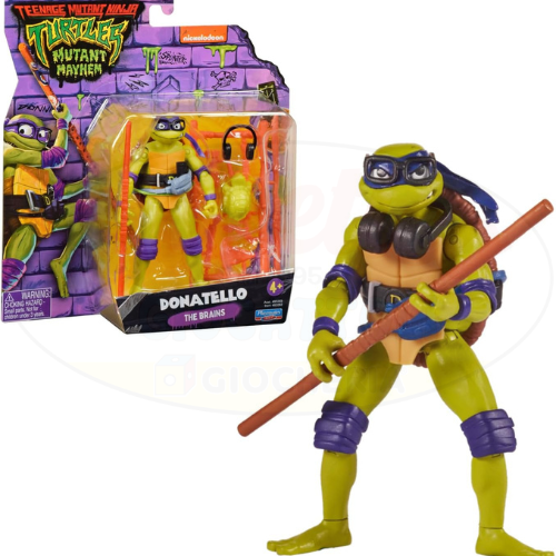Ninja Turtles Mutant Mayhem: Action Figures Esclusive - Playmates Toys | 6,5cm x 4,5cm x 12cm
