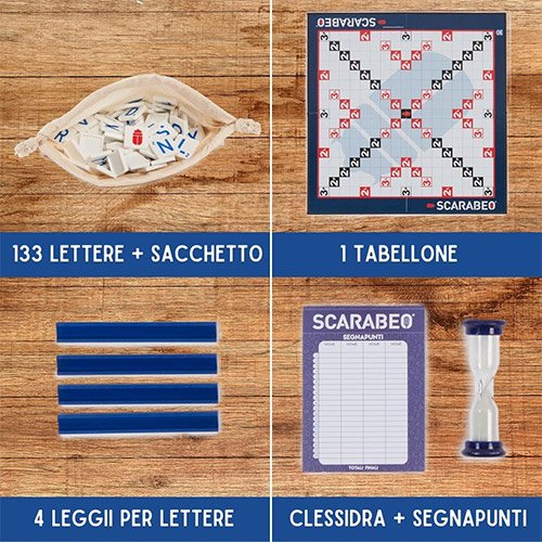 Scarabeo Classico – Edizione 2023 - Editrice Giochi | 26,67 cm x 6,35 cm x 26,67 cm