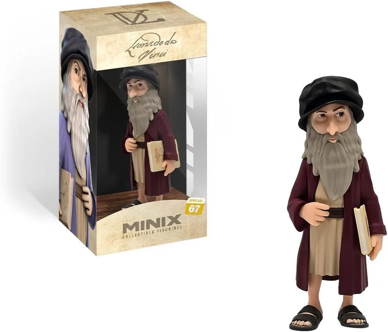 Leonardo da Vinci Figura da Collezione MINIX | 5cm x 3cm x 12cm