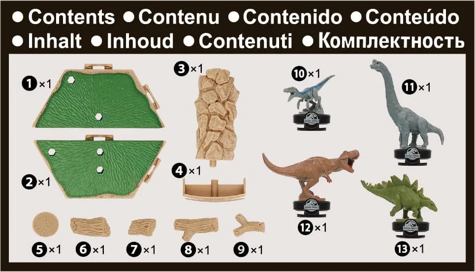Jurassic World Island Quake - Balancing Game - EPOCH Games | 22cm x 5cm x 14,5cm