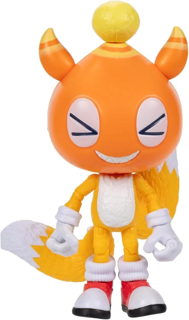 Sonic 3 Movie – Action Figure di Tails - JAKKS Pacific | 13 cm x 6 cm x 4 cm