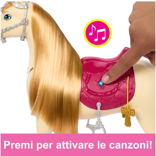 Barbie Mysteries The Great Horse Chase: Cavallo Interattivo con 20+ Suoni e Accessori