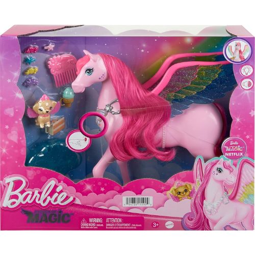 Barbie Mattel Fairytale Touch of Magic Pink Pegasus: Luci, Suoni e Magia!