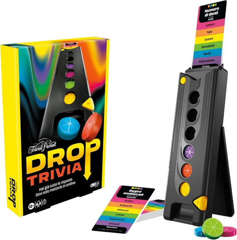 Drop Trivia – Gioco di Società Elettronico Ispirato a Trivial Pursuit | 27cm x 18cm x 4 cm