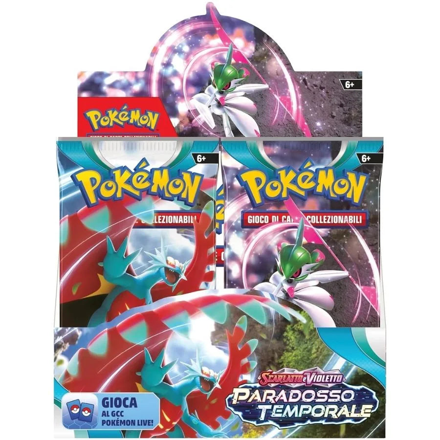 Booster Box Paradosso Temporale - Pokémon TCG | 13,5cm x 7,5cm x 12cm