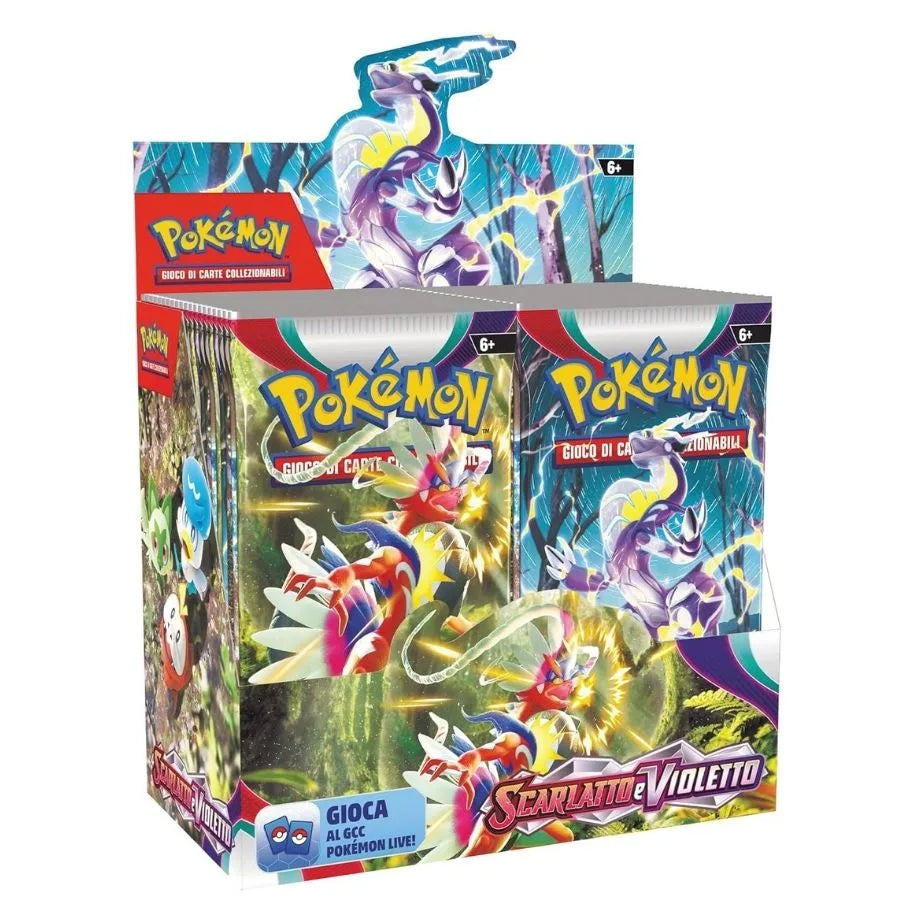 Booster Box Scarlatto e Violetto - Pokémon TCG | 13,5cm x 7,5cm x 12cm