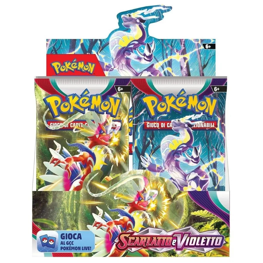 Booster Box Scarlatto e Violetto - Pokémon TCG | 13,5cm x 7,5cm x 12cm