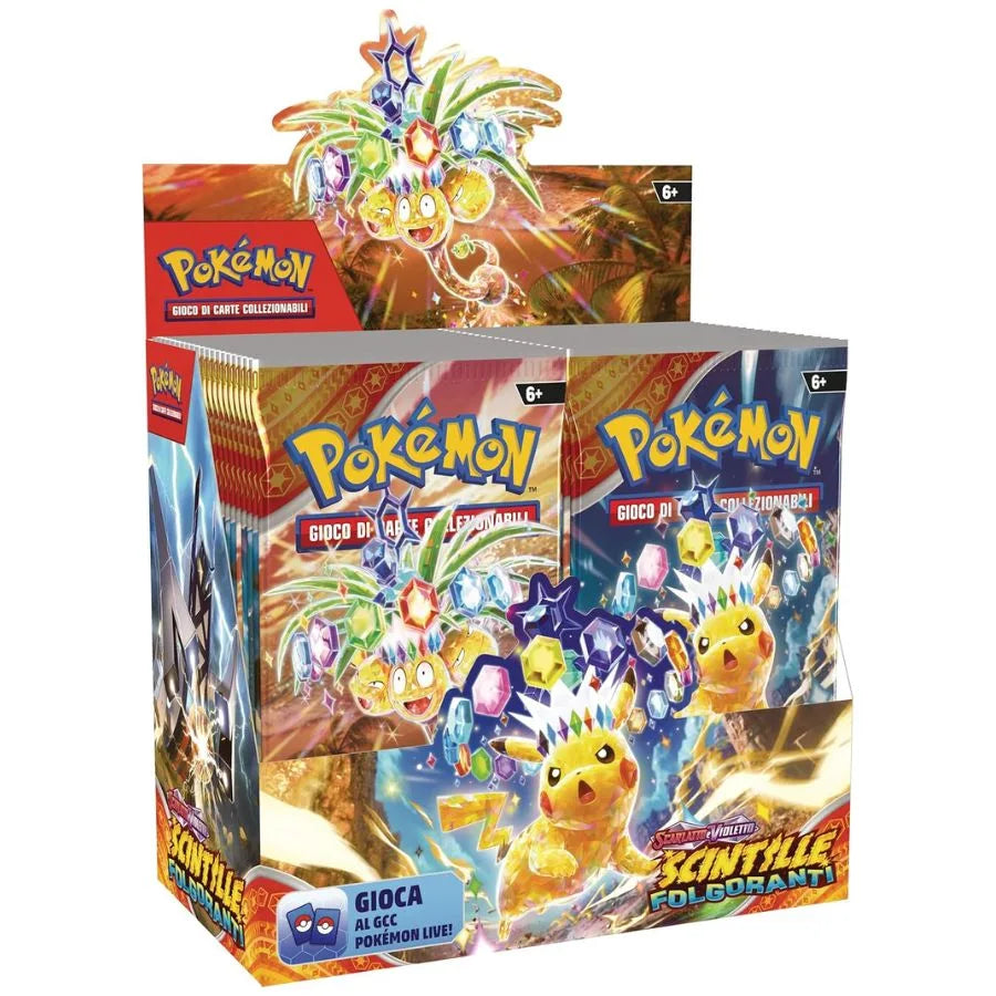 Booster Box Scintille Folgoranti - Pokémon TCG | 13,5cm x 7,5cm x 12cm