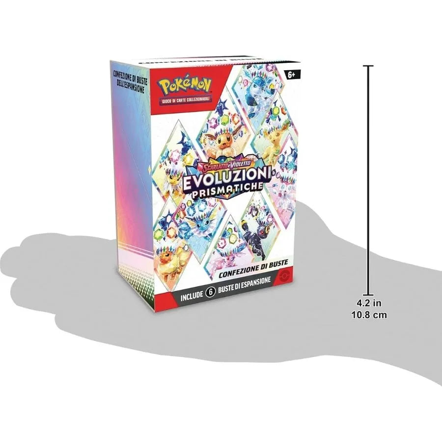 Booster Bundle Evoluzioni Prismatiche - Pokémon TCG | 7,5cm x 5cm x 11cm