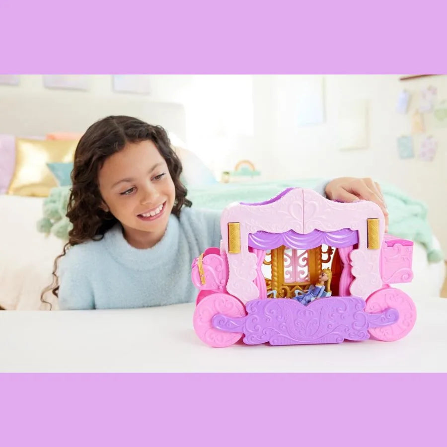 Castello Carrozza Disney Princess – Playset trasformabile - Mattel | 39cm x 14cm x 26cm
