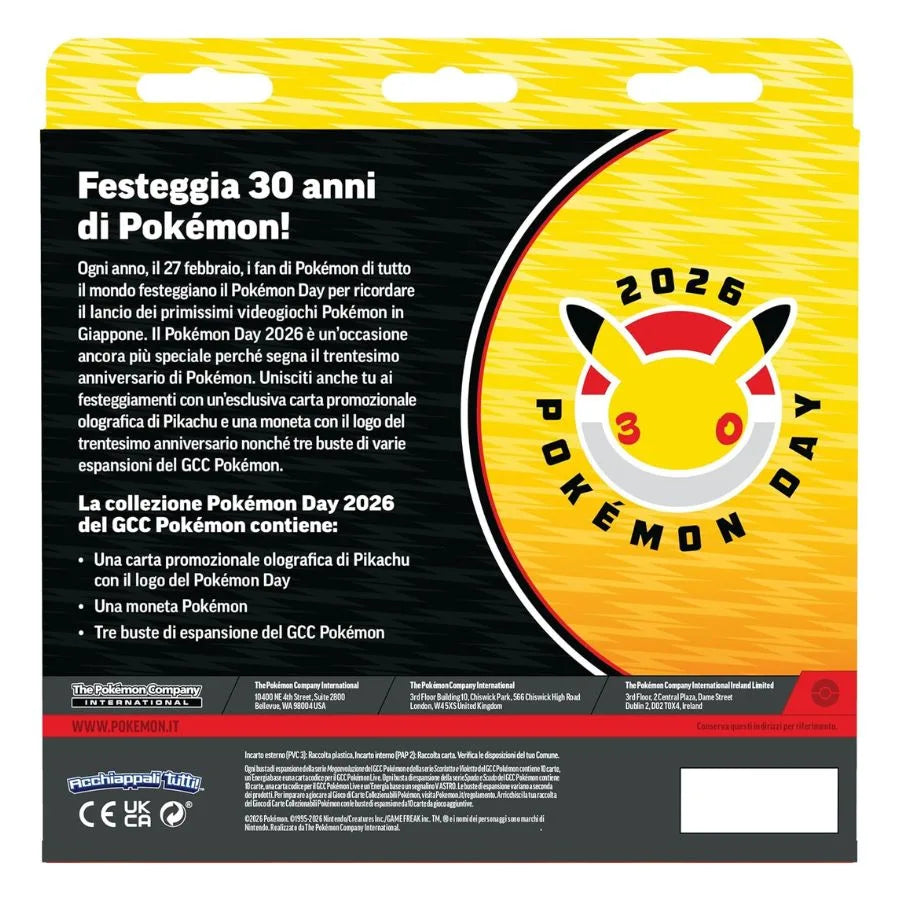 Collezione Giorno Pokémon 2026 - Pokémon TCG | 20cm x 3,5cm x 19cm