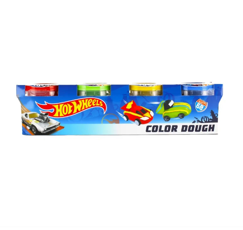 Hot Wheels Set Pasta Creativa - 4 vasetti | 28cm x 6cm x 7cm