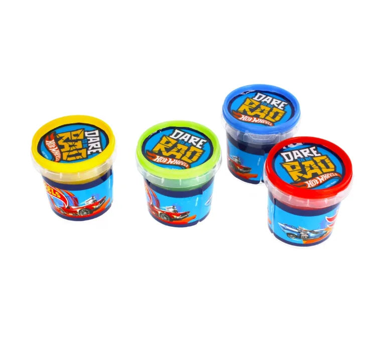 Hot Wheels Set Pasta Creativa - 4 vasetti | 28cm x 6cm x 7cm