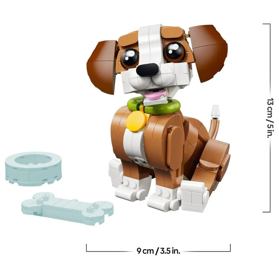 LEGO Cagnolino Giocoso – LEGO Creator 3 in 1 Adorabili Animali | 26cm x 19cm x 6cm
