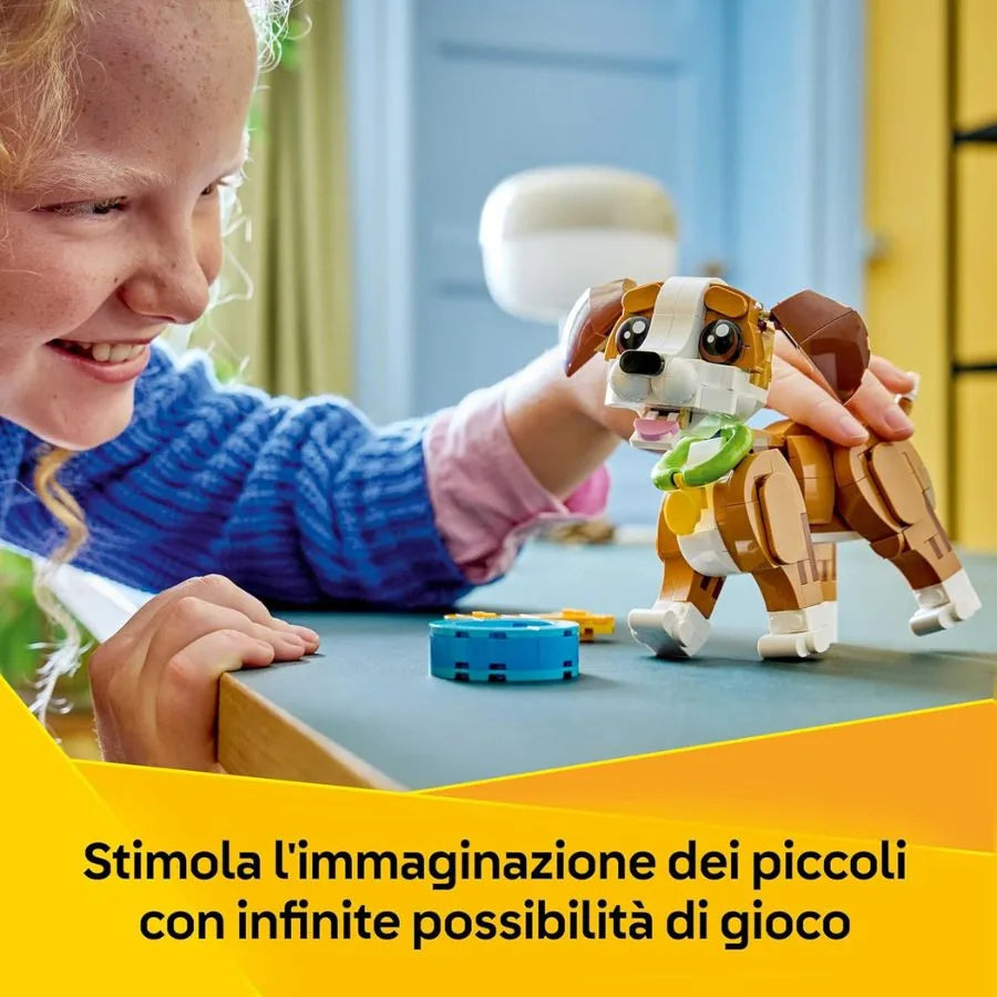 LEGO Cagnolino Giocoso – LEGO Creator 3 in 1 Adorabili Animali | 26cm x 19cm x 6cm