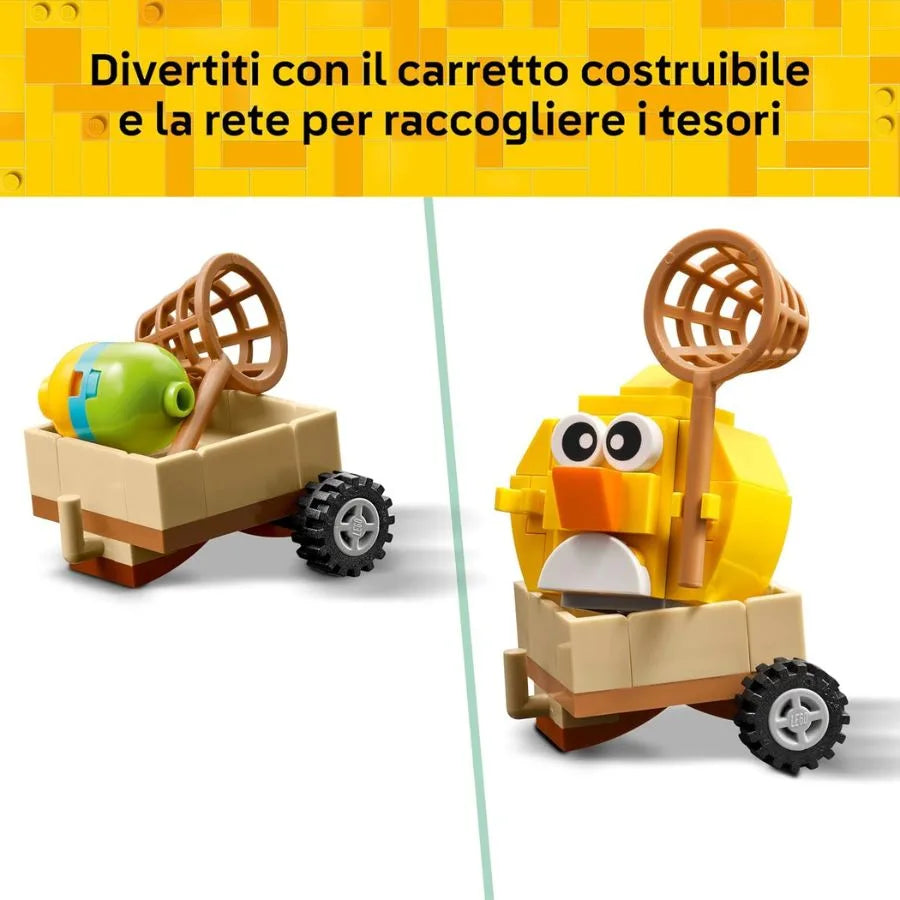 LEGO Coniglietto Pasquale e Caccia alle Uova – Giocattolo di Pasqua con Animali – LEGO 40808 | 14cm x 19cm x 5cm