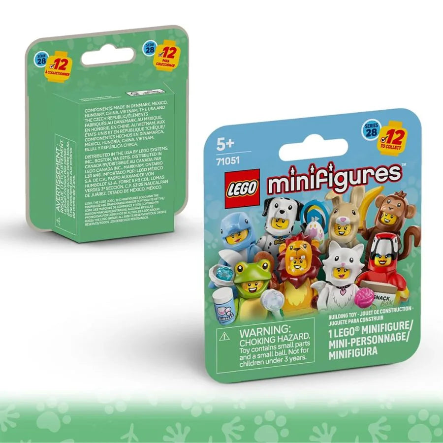 LEGO Minifigures Serie Animali 28 – Personaggio Mistery Box – LEGO 71051 | 9,5cm x 3cm x 10,5cm