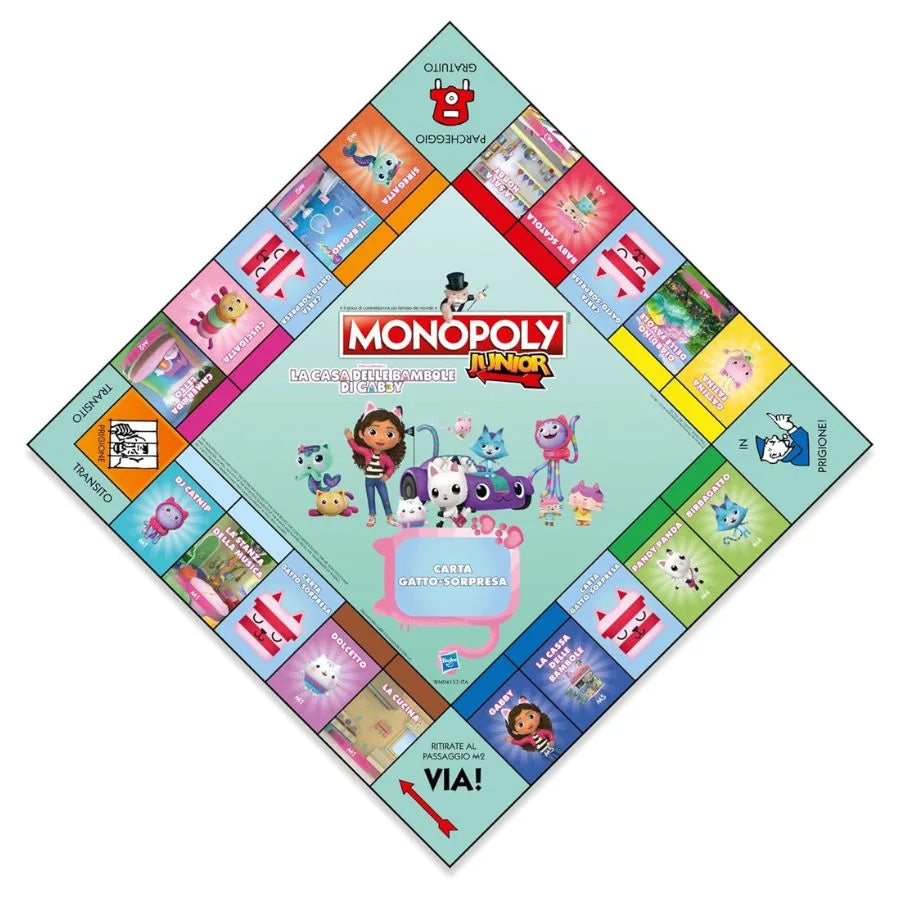 Monopoly Junior Gabby's Doll House - Winning Moves | 27cm x 4cm x 27cm