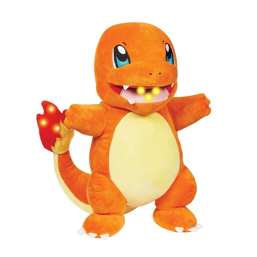 Peluche Charmander Interattivo - Pokémon Flame Action - Jazwares | 30cm x 15cm x 20cm