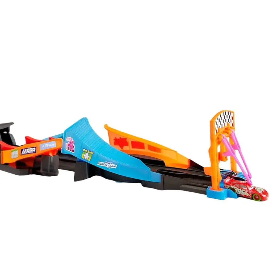 Disney Pixar Cars – Pista Fluo Incrociata - Mattel | 93cm x 25cm x 16cm
