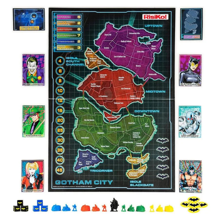 Risiko Batman - La caduta di Gotham City - Spin Master Games | 40cm x 6,5cm x 26,5cm