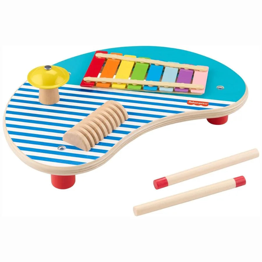 Tavolino Musicale in Legno – Giocattolo musicale educativo - Fisher Price | 35cm x 10cm x 24cm