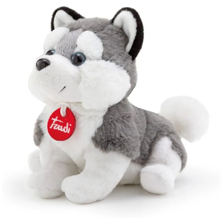 Trudi Puppy Husky - Peluche Taglia M – 19494 | 19cm x 28cm x 28cm