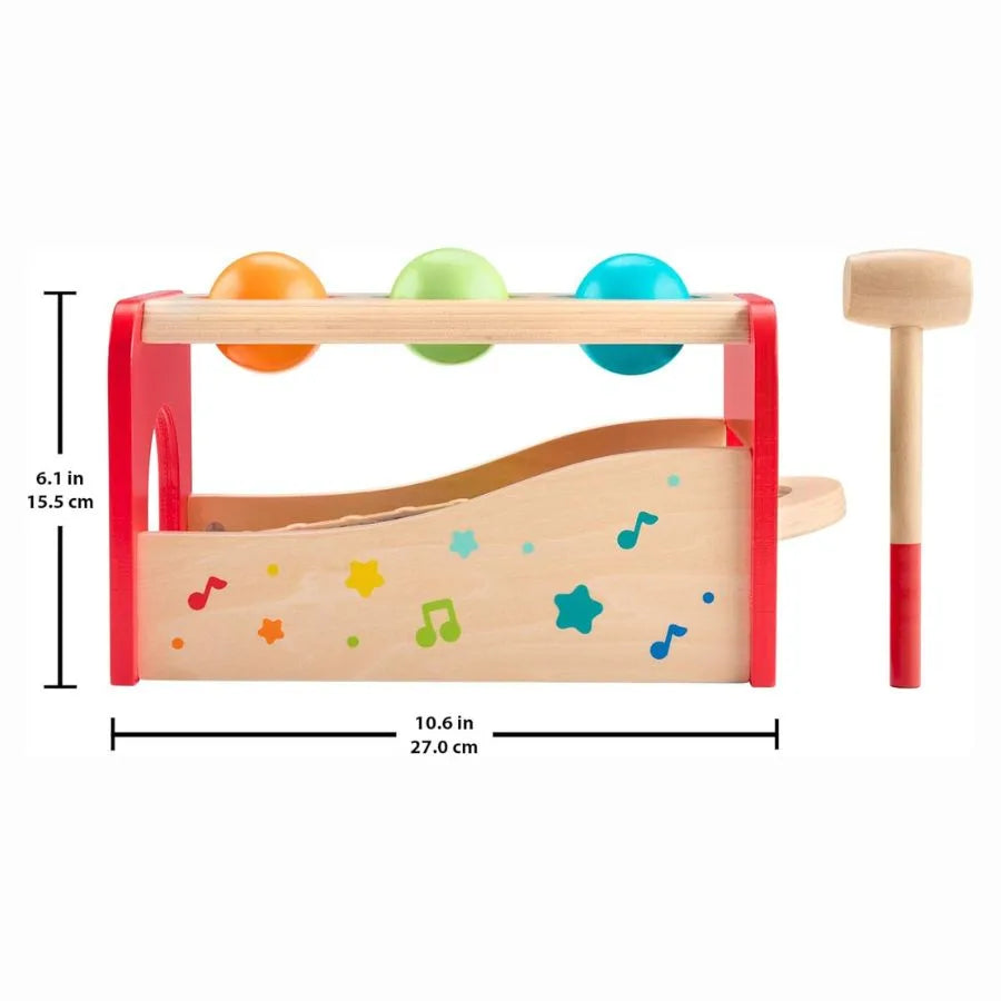 Xilofono Giocattolo in Legno – Banco Musicale Educativo - Fisher-Price | 24cm x 15cm x 14cm