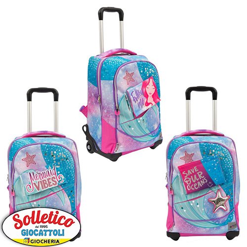 Zaino Trolley Scuola Sirenetta - GoPop: Magia e Funzionalità