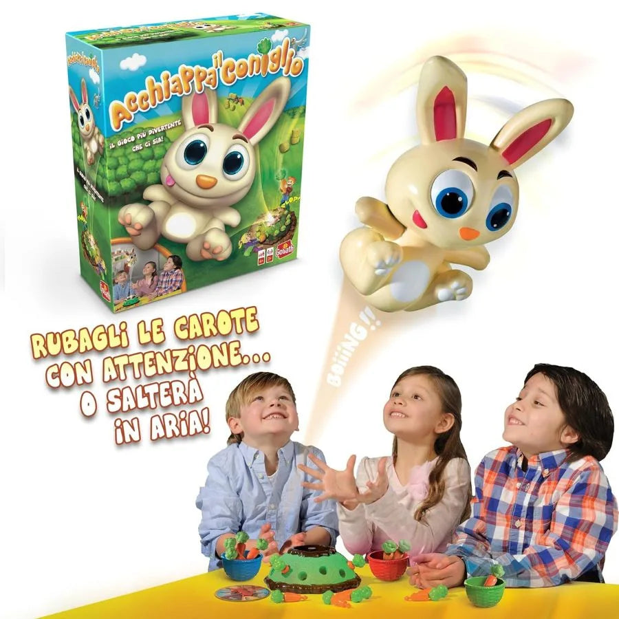 Acchiappa il Coniglio – Gioco da Tavolo per Bambini - Goliath | 12,5cm x 6cm x 23cm